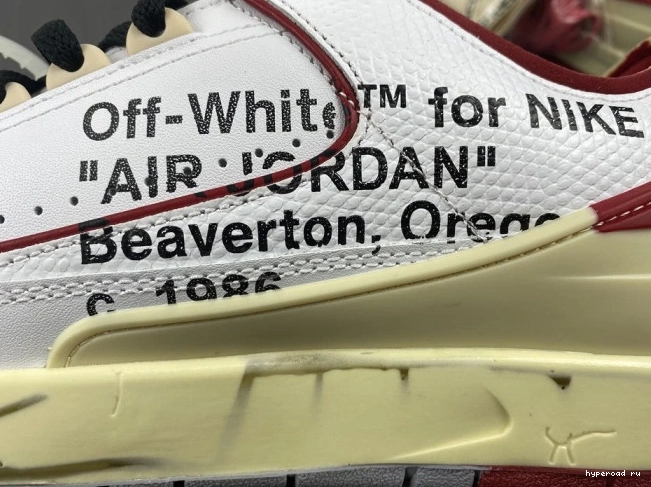Jordan Retro White Off-White Red SP 2 DJ4375-106 Low 0611